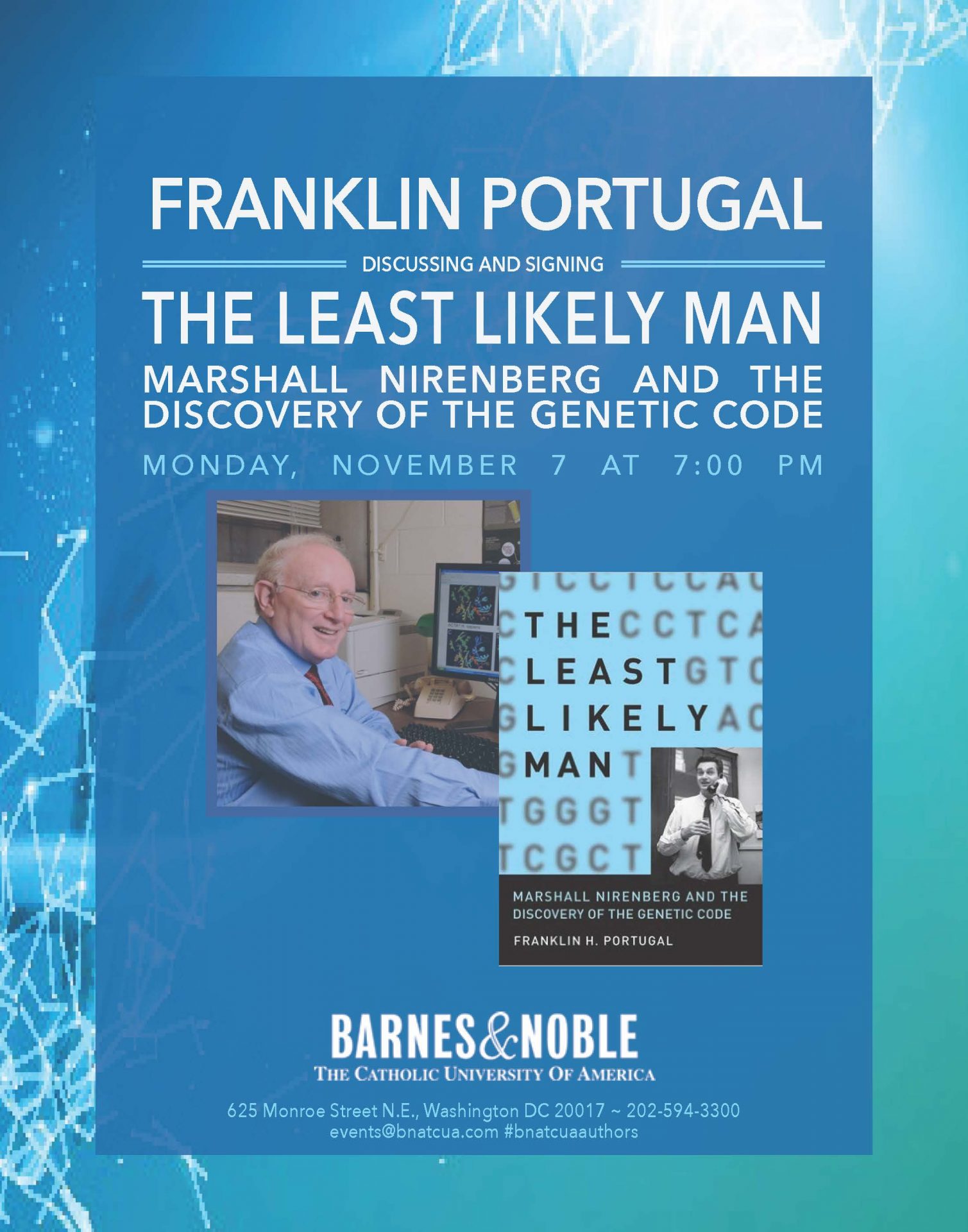 Barnes & Noble:  Author Franklin Portugal Discusses The Least Likely Man