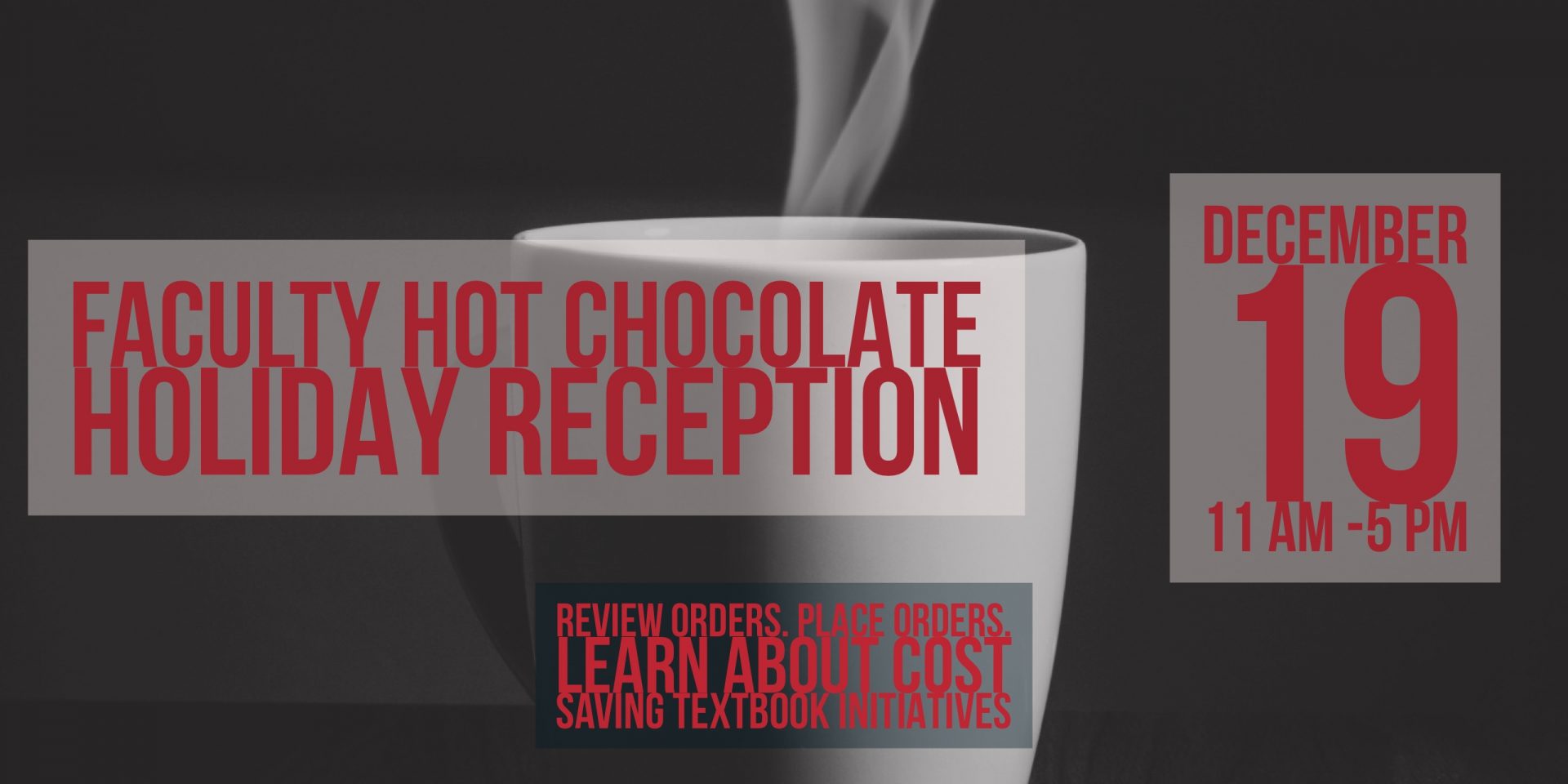 Barnes & Noble: Faculty & Staff Hot Chocolate Reception