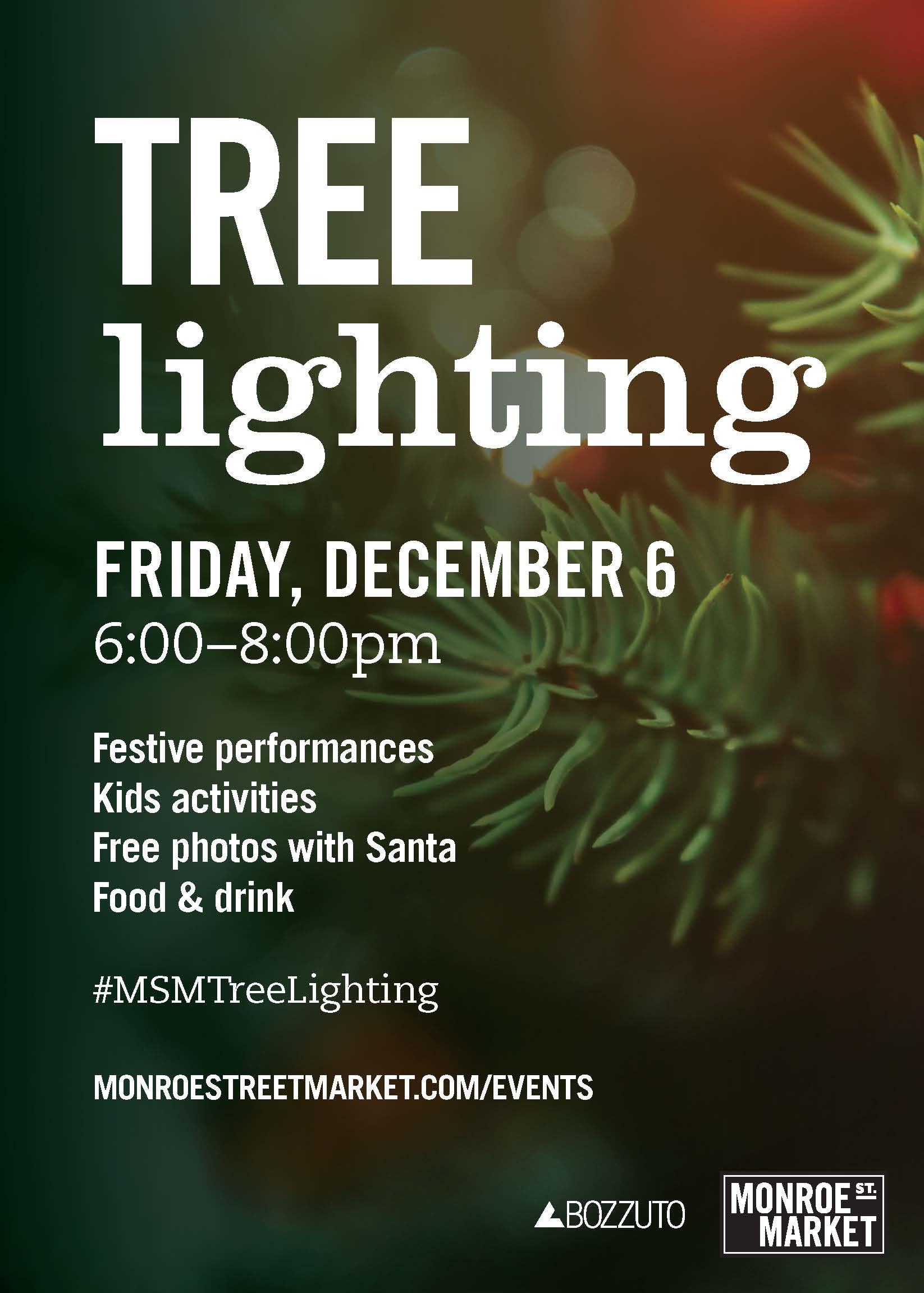 Monroe Street Market Annual Tree Lighting Event