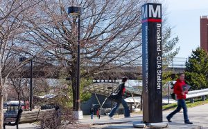 Located adjacent to the Brookland-CUA Red Line Metro